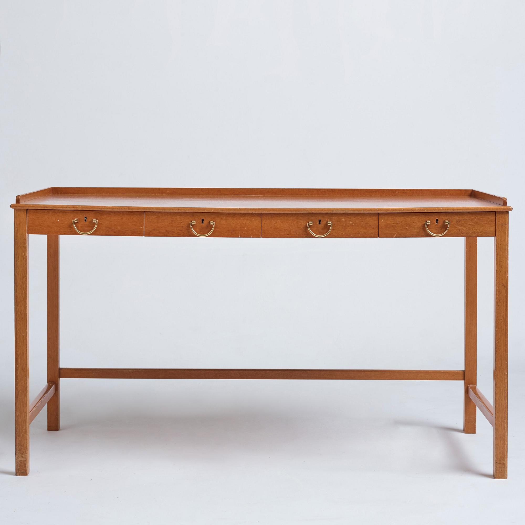 Josef Frank, a mahogany desk, version of model 2115, Firma Svenskt Tenn, Stockholm, Sweden.