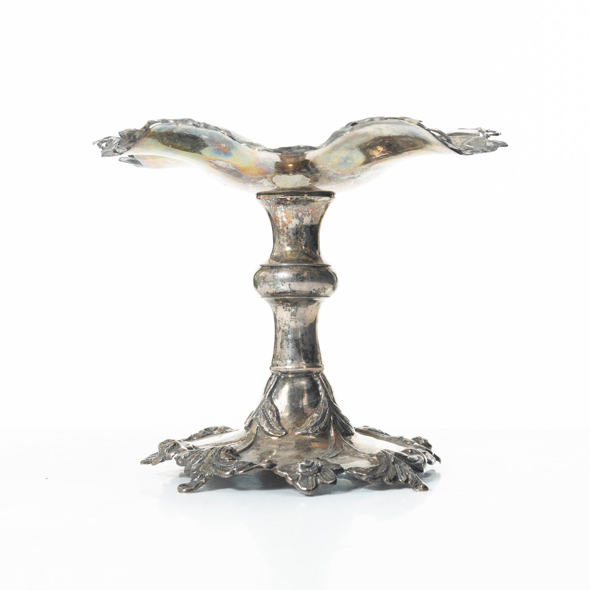 Carl August Löndberg, a silver confectionery bowl, Västervik 1864.