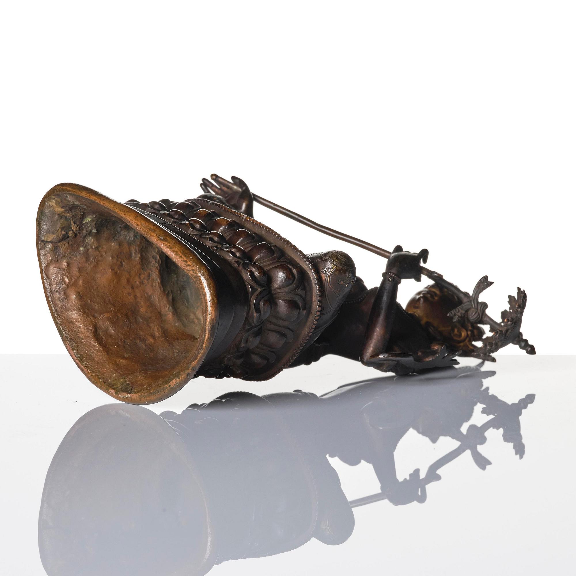 A Pala revival bronze figure of Sitatapatra, Tibet, known as the 'the white parasol Goddess', 18th century.