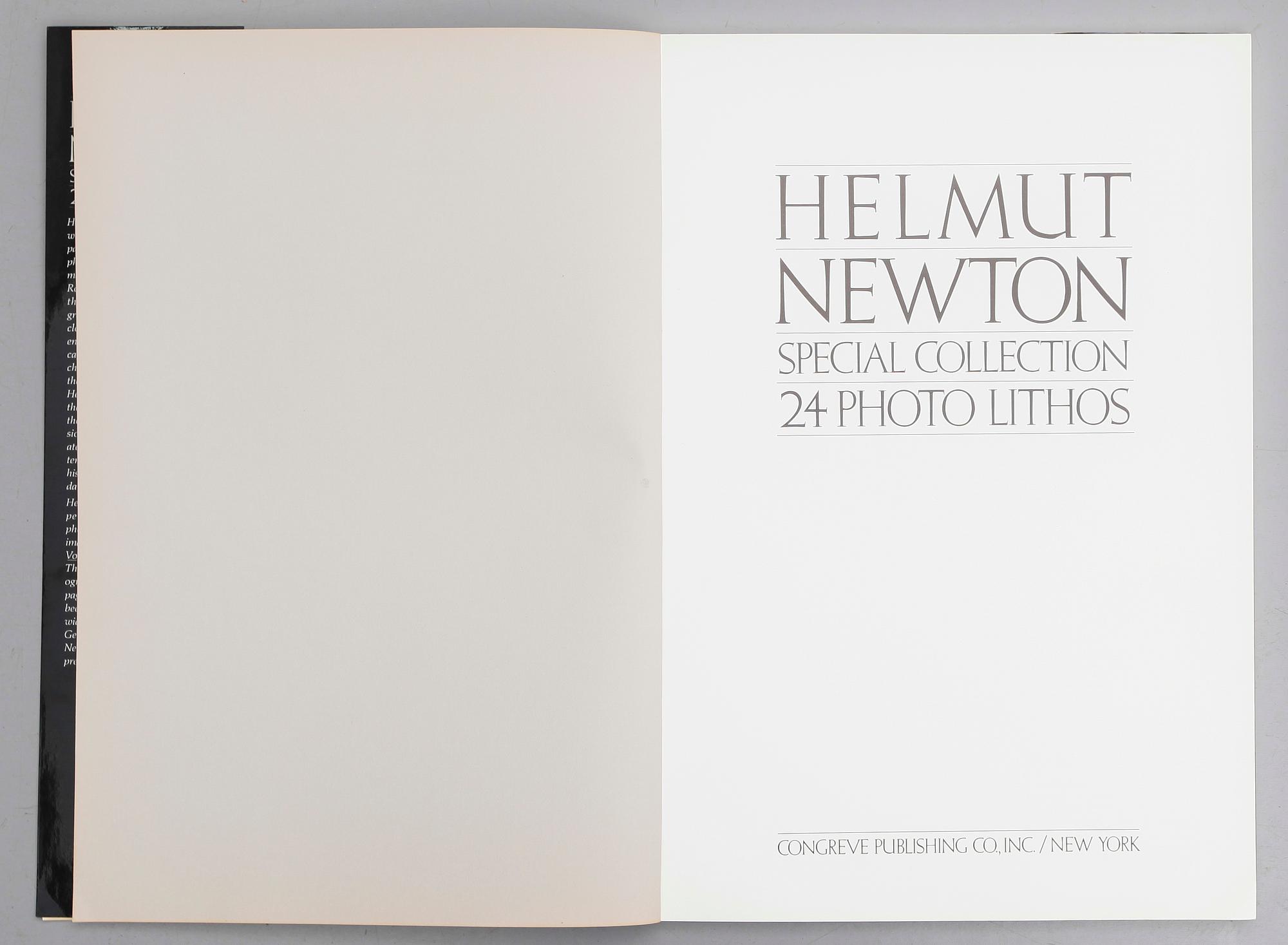 BOK: Special Collection, 24 Photo Lithos, Helmut Newton, first edition 1979.
