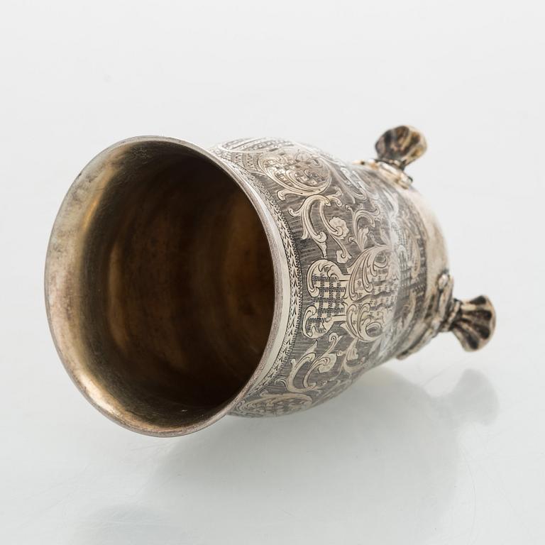 Bägare, silver, Moskva 1848.