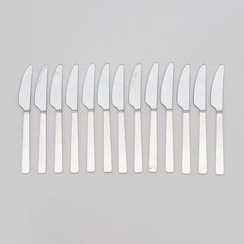 Bertel Gardberg, a 110-piece set of "Birgitta" silver cutlery, marked BG, Hopeatehdas oy, Helsinki 1956-65.