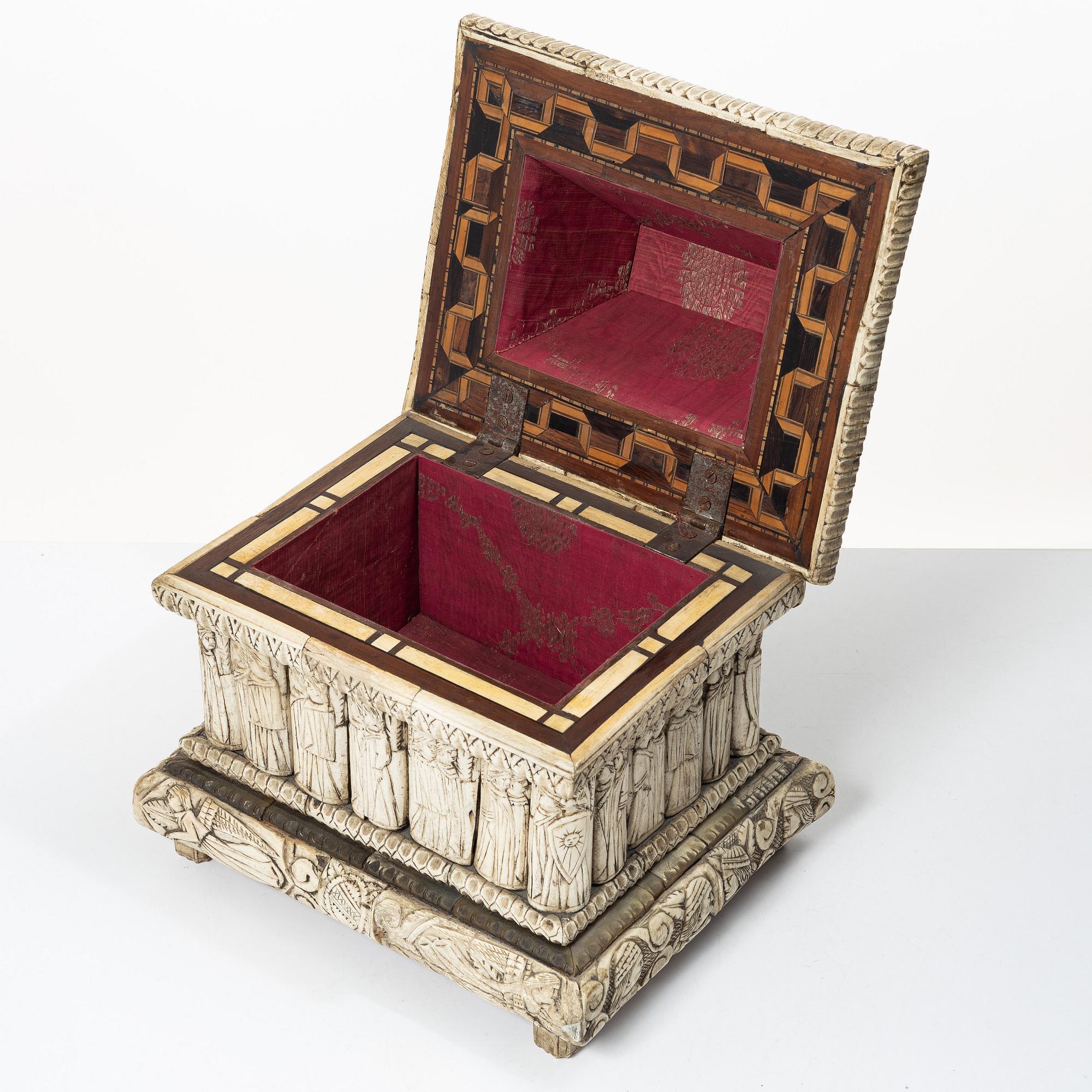 Bröllopsskrin, Italien, 1800-tal, Renässansstil.