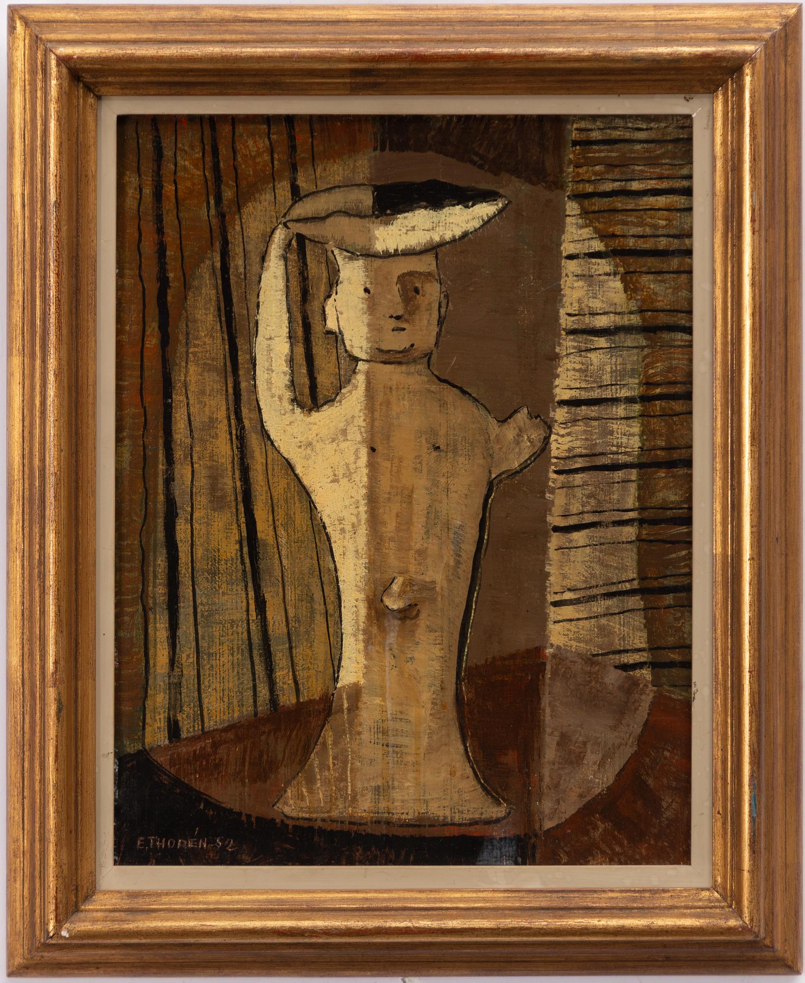 Esaias Thorén, "Figur med fat (Ibiza)".