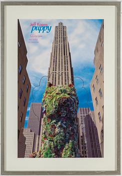 JEFF KOONS, exhibition poster, 2000, dated and signed by the artist.