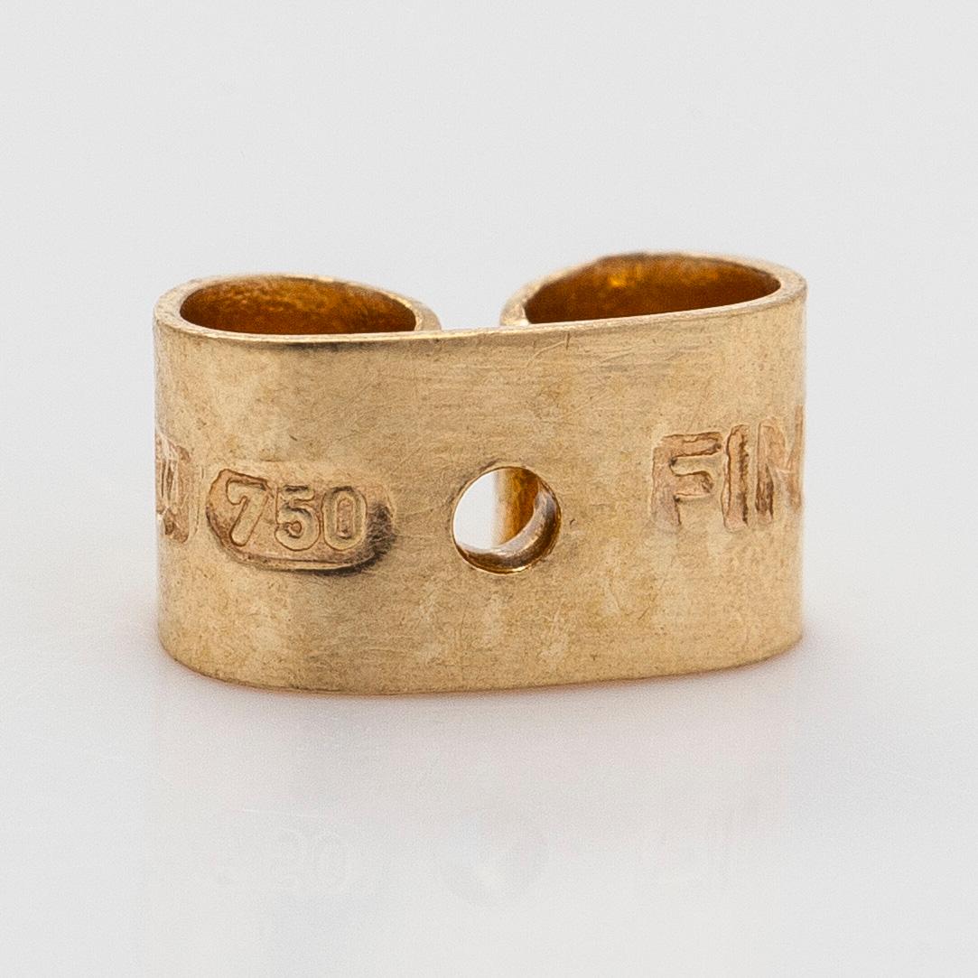 Björn Weckström, örhängen "Thai", 18K guld med diamanter. Lapponia.