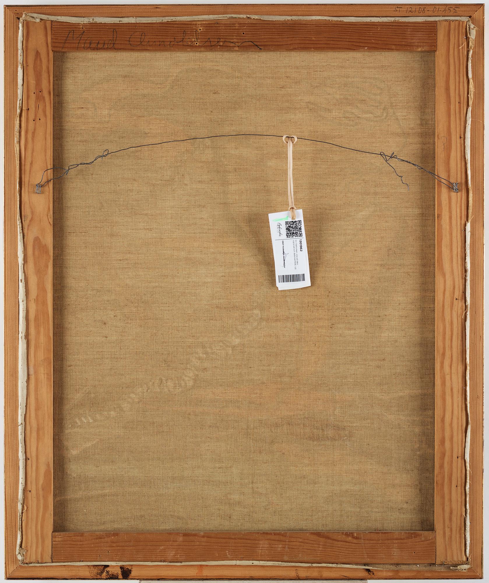 Siri Rathsman, olja på duk, signerad och daterad 1936.