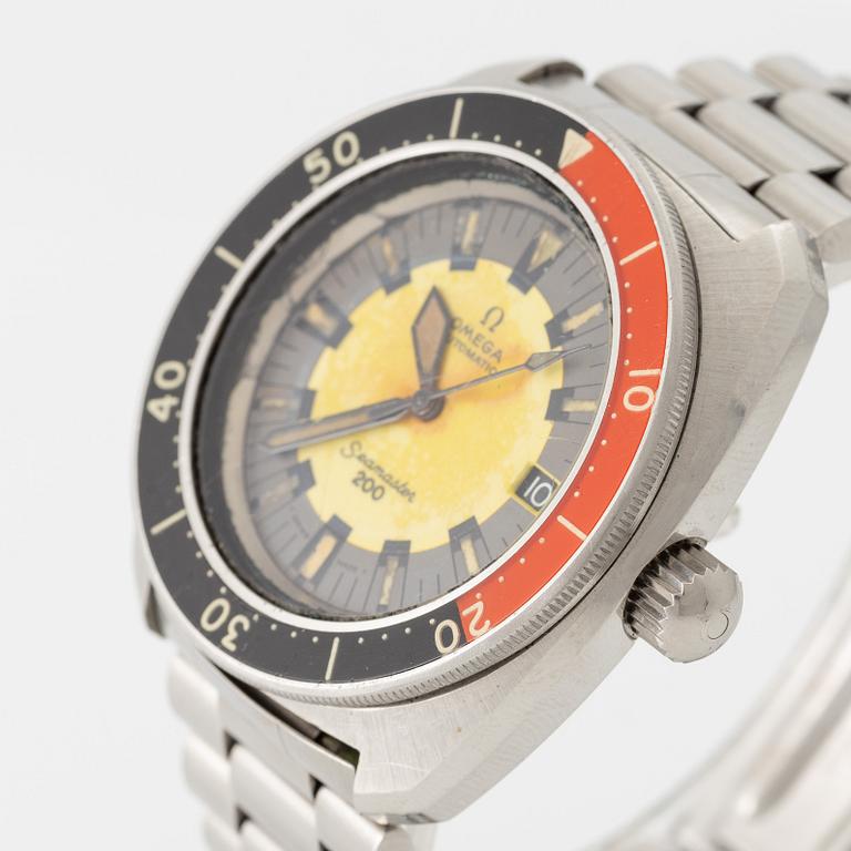 Omega, Seamaster 200, "Banana", wristwatch, 41 mm.