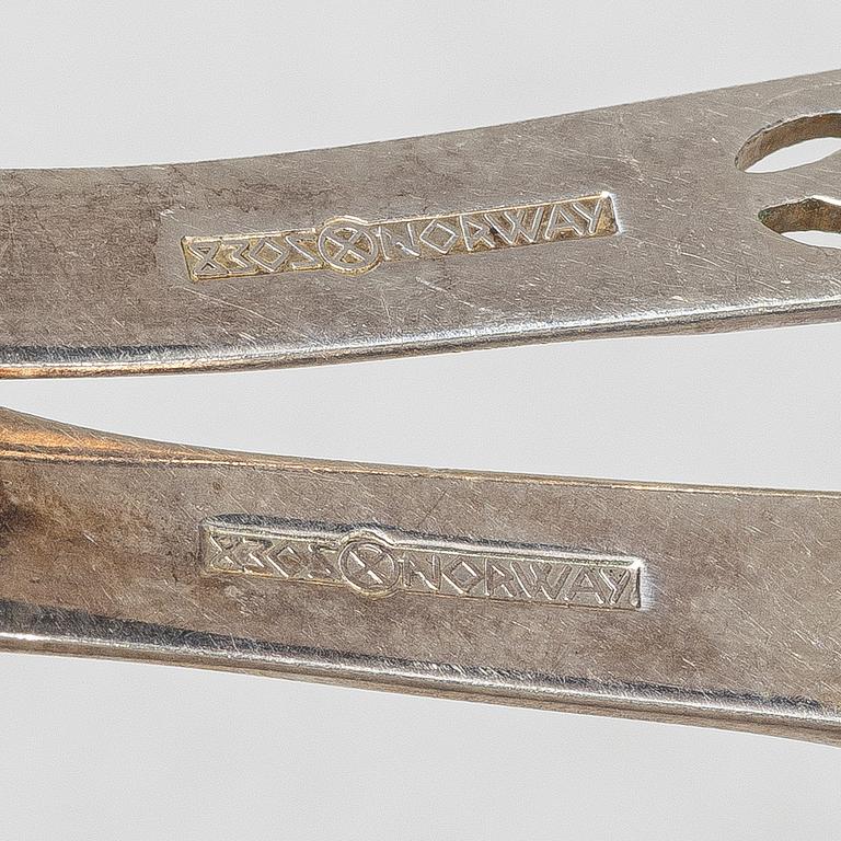 Bestick, 39 st, silver, Norge.