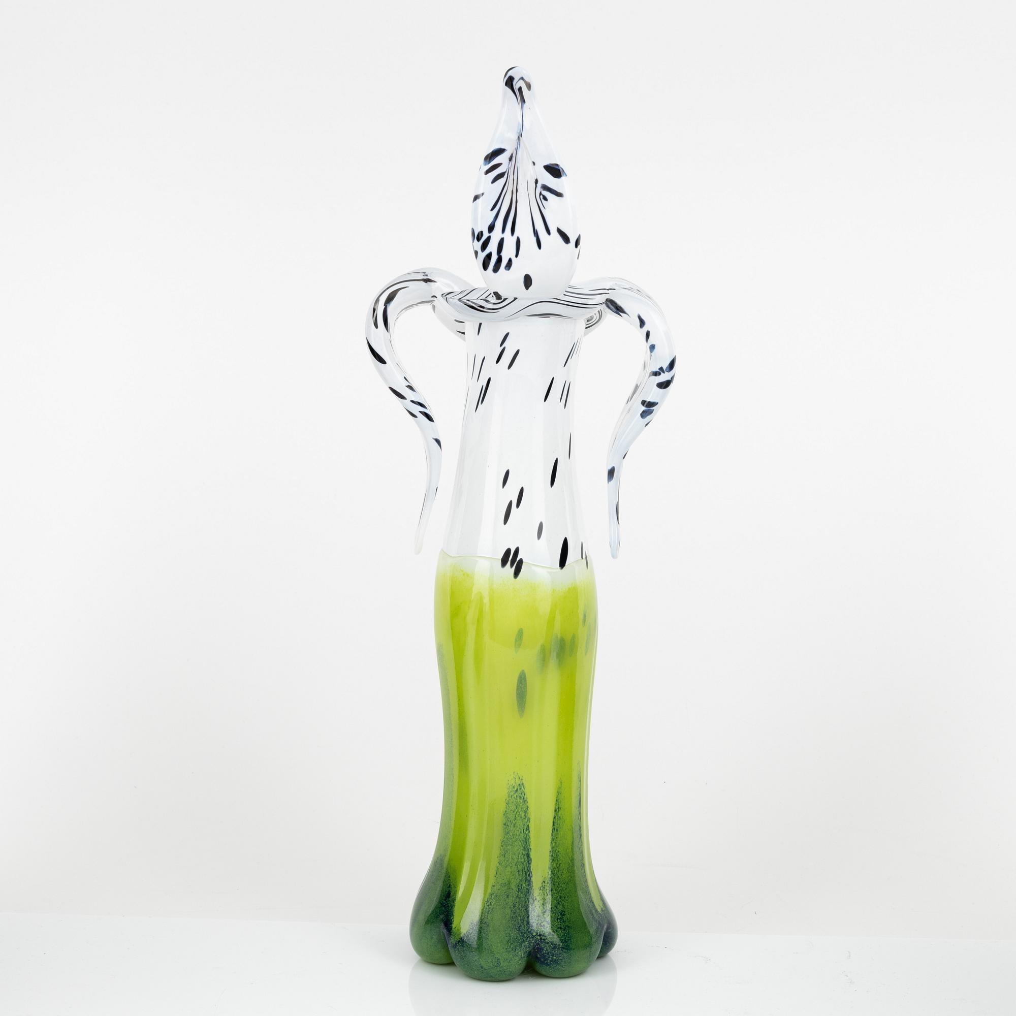 Ludvig Löfgren, vase, "Atomic Orchid", Kosta Boda.