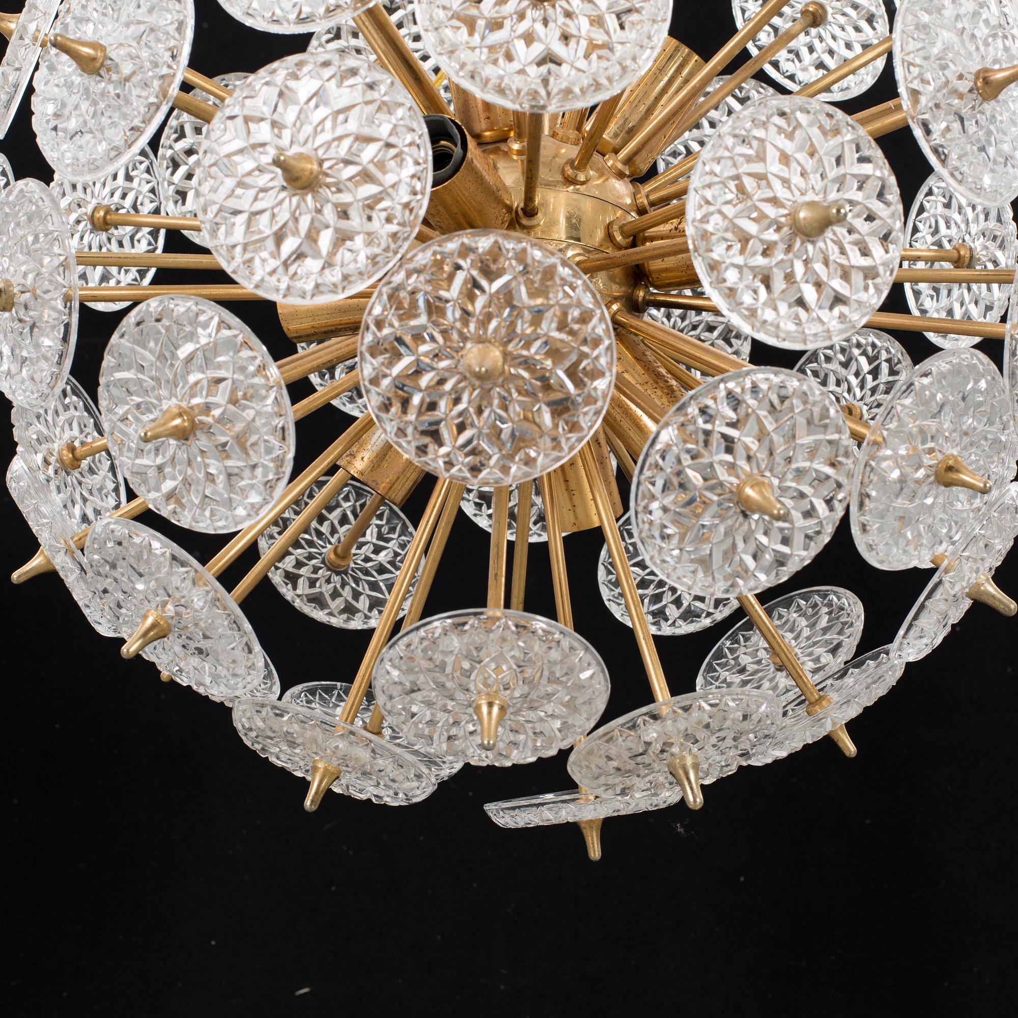 TAKLAMPA VAL SAINT LAMBERT CRYSTAL 1950-tal.