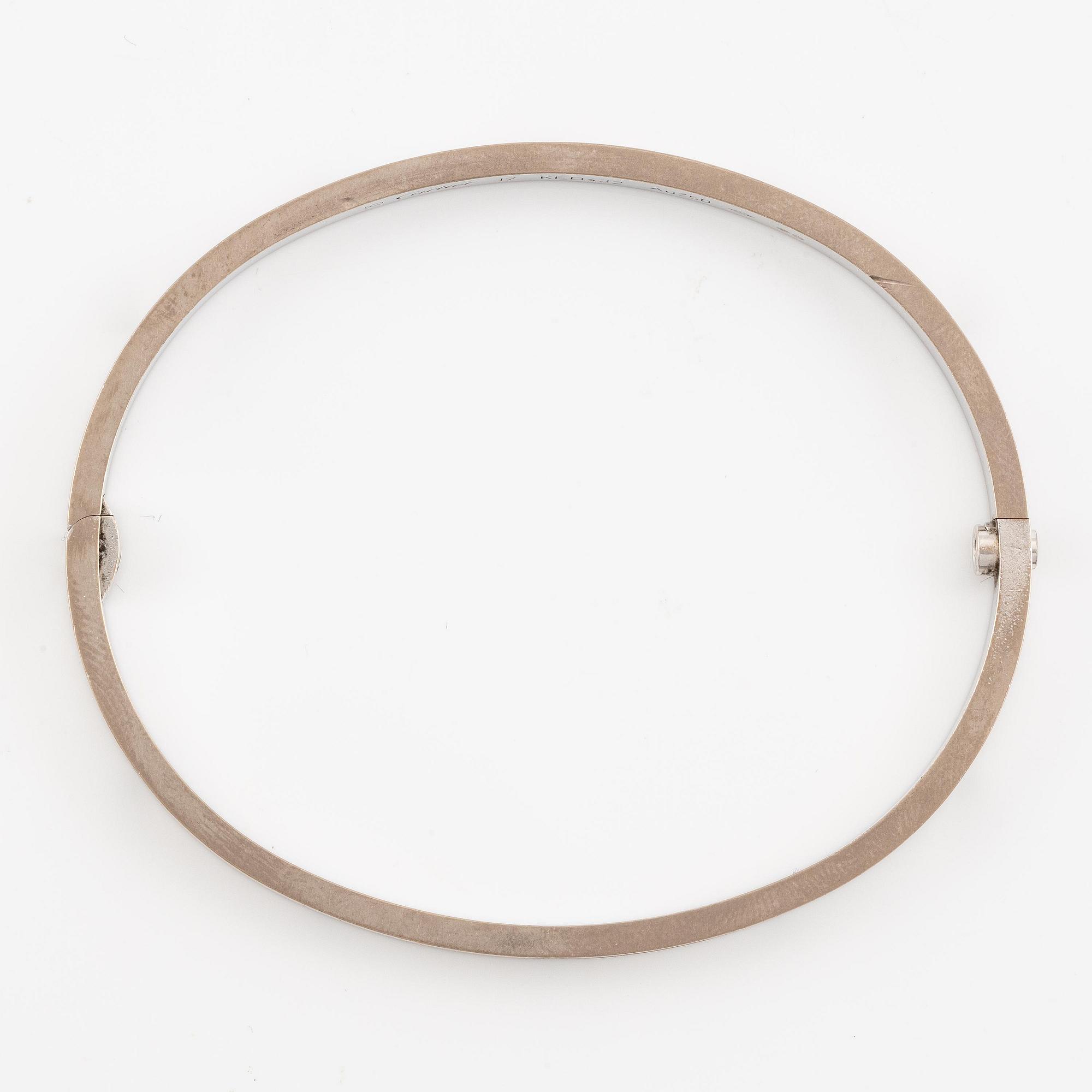 A Cartier bracelet "Love" in 18K white gold with round brilliant-cut diamonds, model small.