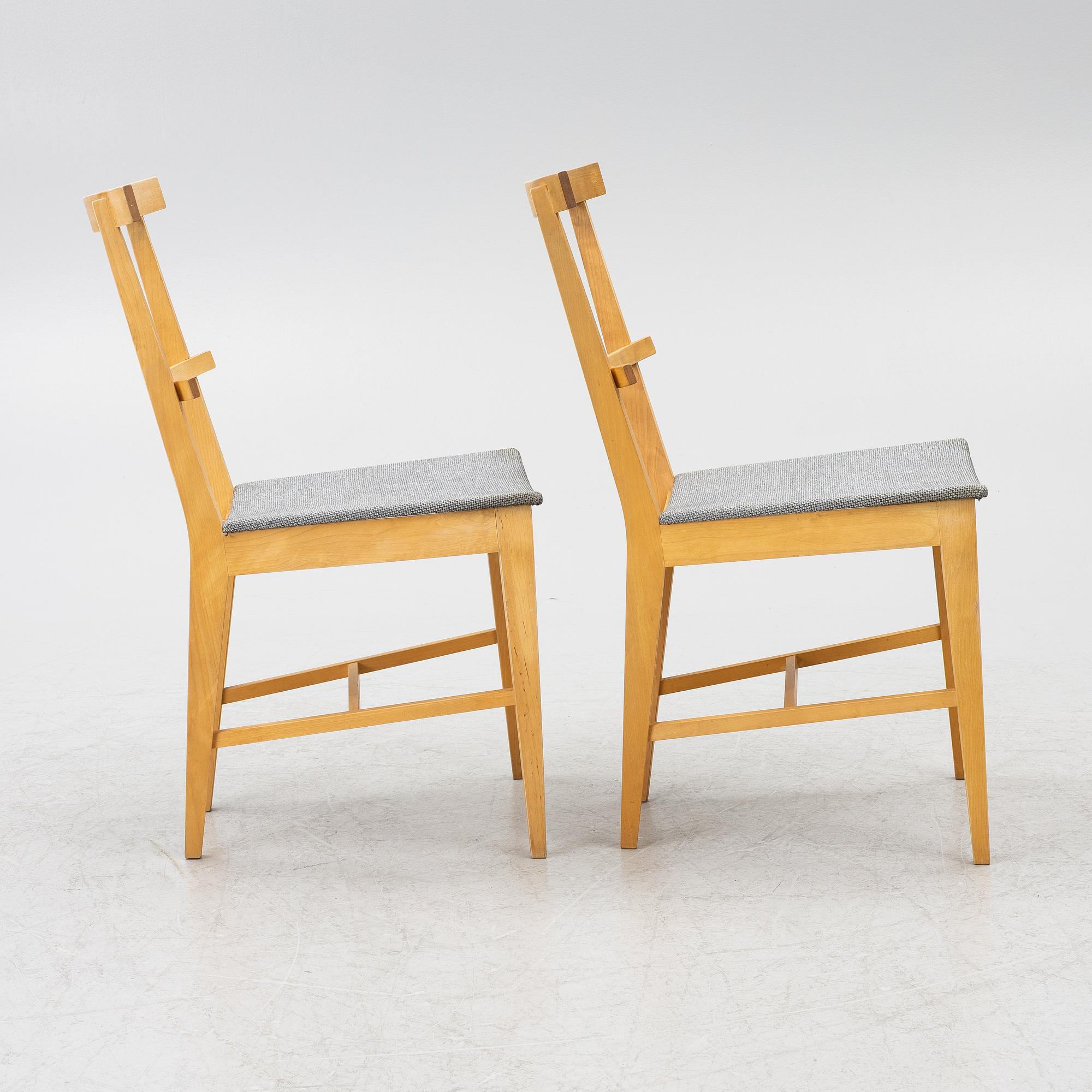 Nirvan Richter, a pair of chairs, Norrgavel.