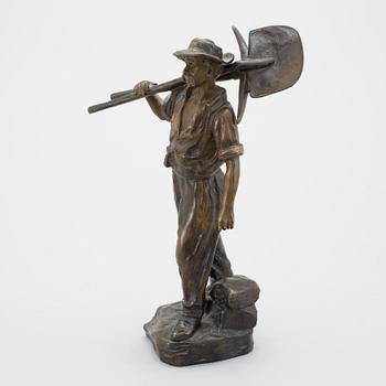 A bronze sculpture by Émile Joseph Carlier, signed.