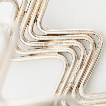 Bent Knudsen, armring, silver, ca 1960-tal.