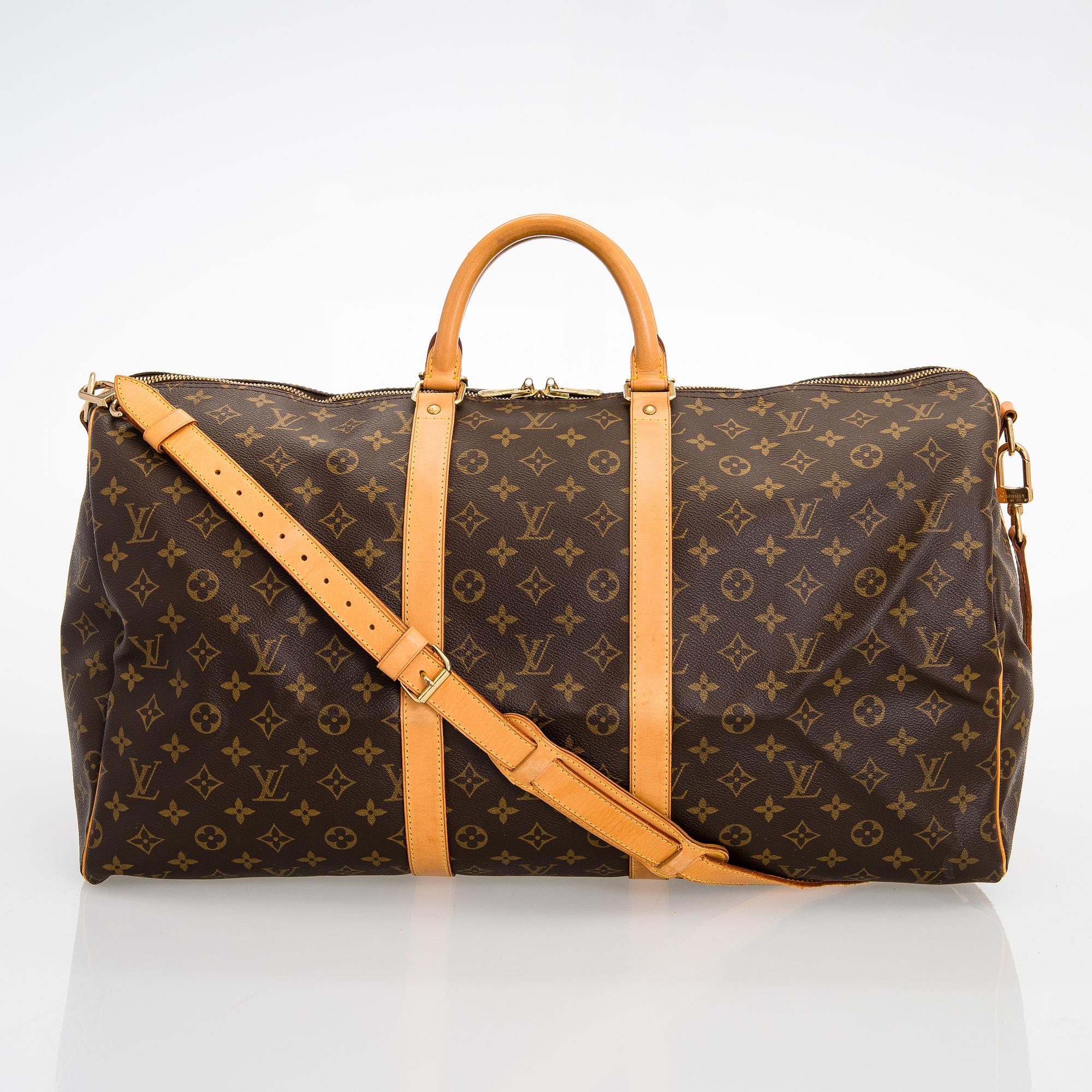 Louis Vuitton, A Monogram canvas 'Keepall 55 bandoulière' Bag.