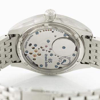 Grand Seiko, "White Omiwatari", wristwatch, 38.5 mm.