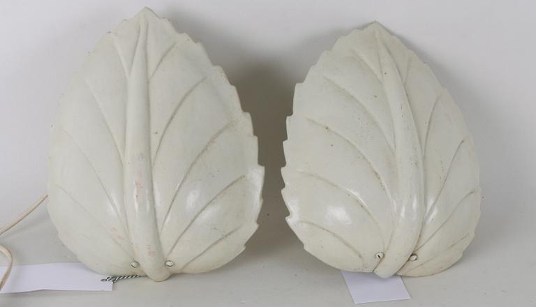 VÄGGLAMPOR, ett par, 1900-tal.