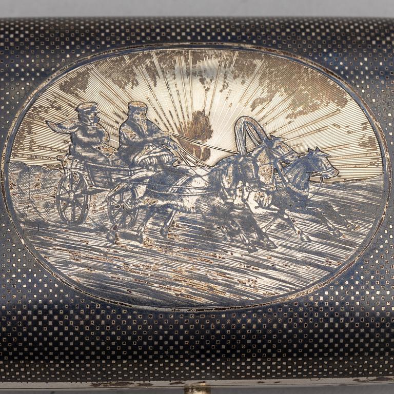 Two silver cases Moscow, 1865 & 1869.