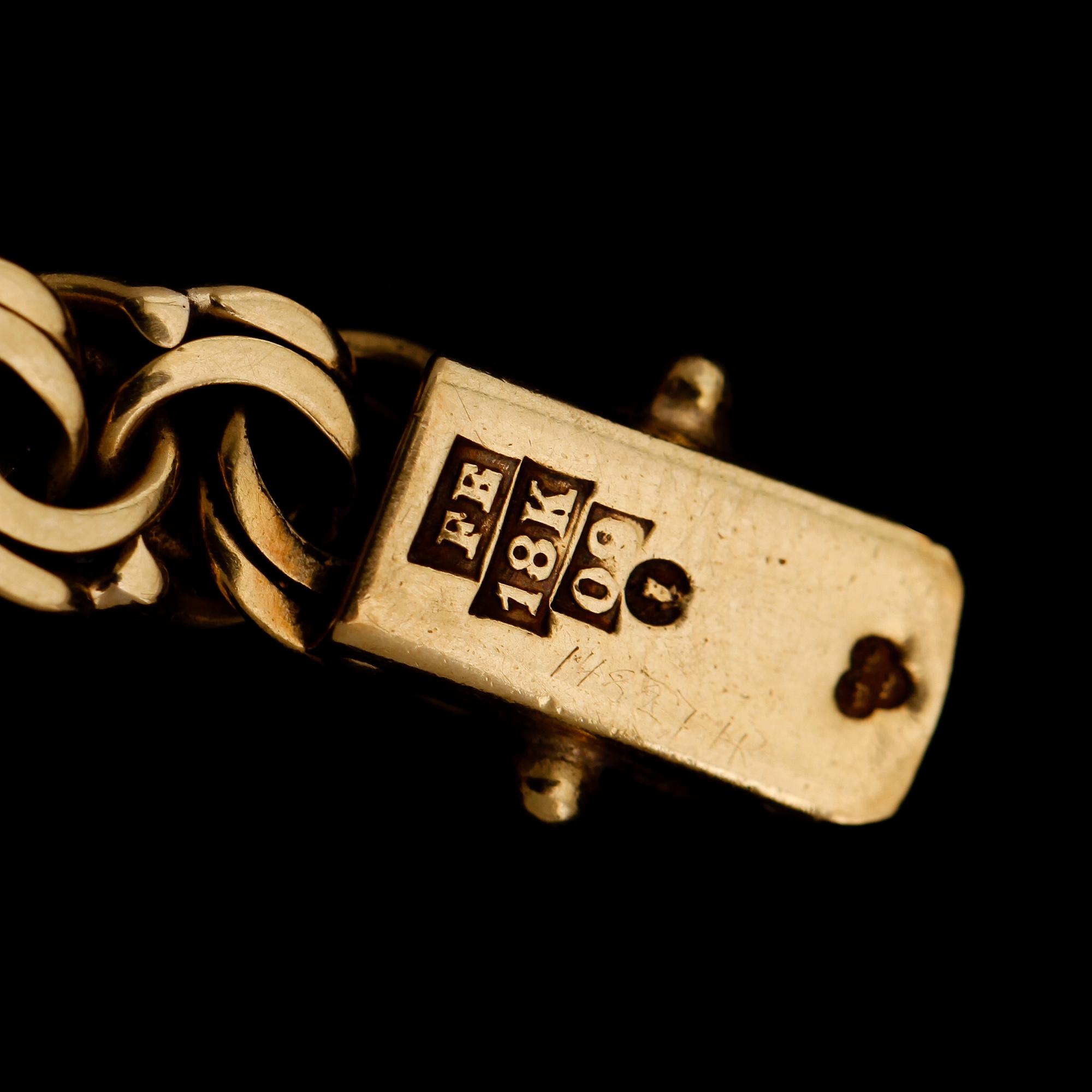 ARMBANDSUR, Omega, double, armband, 18 k guld. Total vikt ca 21 g.