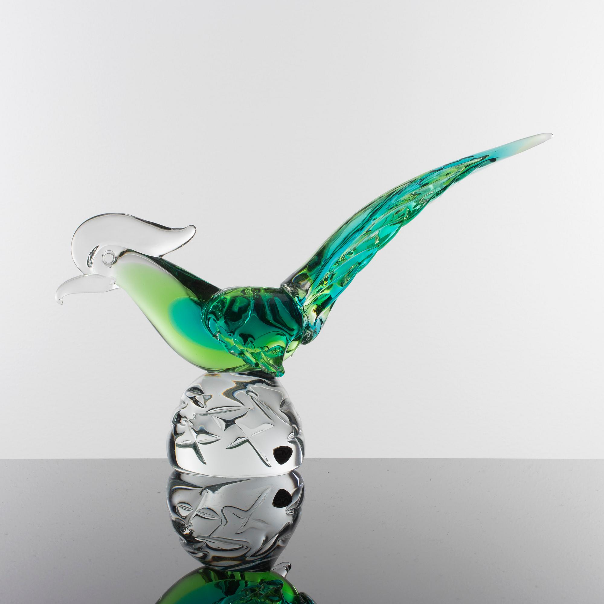 SKULPTUR, glas, FM Konstglas, Ronneby, 1900-talets andra hälft.