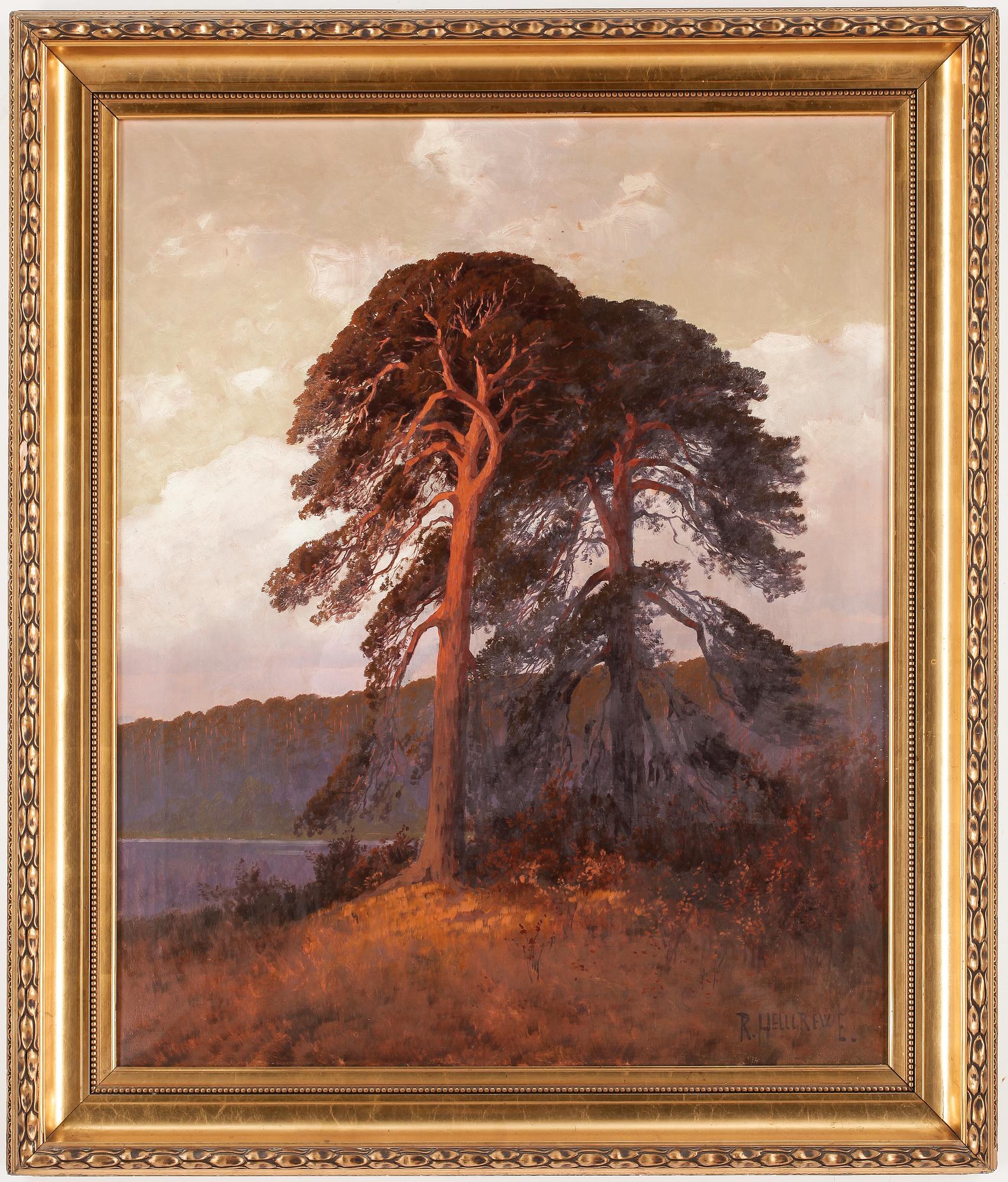 RUDOLF HELLGREWE, olja på duk, signerad.