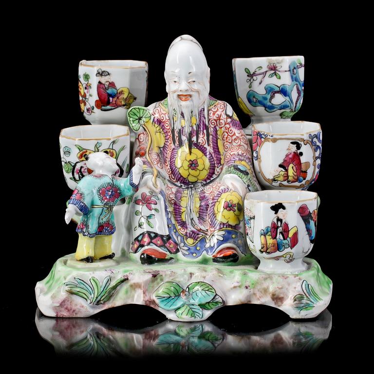 FIGURIN, porslin, Kina, 1900-tal.