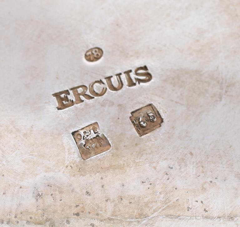 VINKYLARE, nysilver, Ercuis, 1900-talets första hälft.