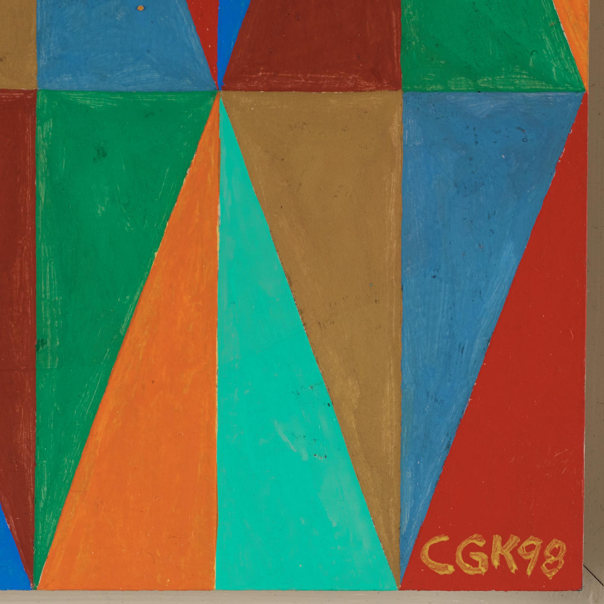C Göran Karlsson, tempera on paper, signed and dated -98.