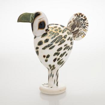 Oiva Toikka, lasilintu, "Valkyyria", signeerattu O. Toikka Nuutajärvi 158/250.