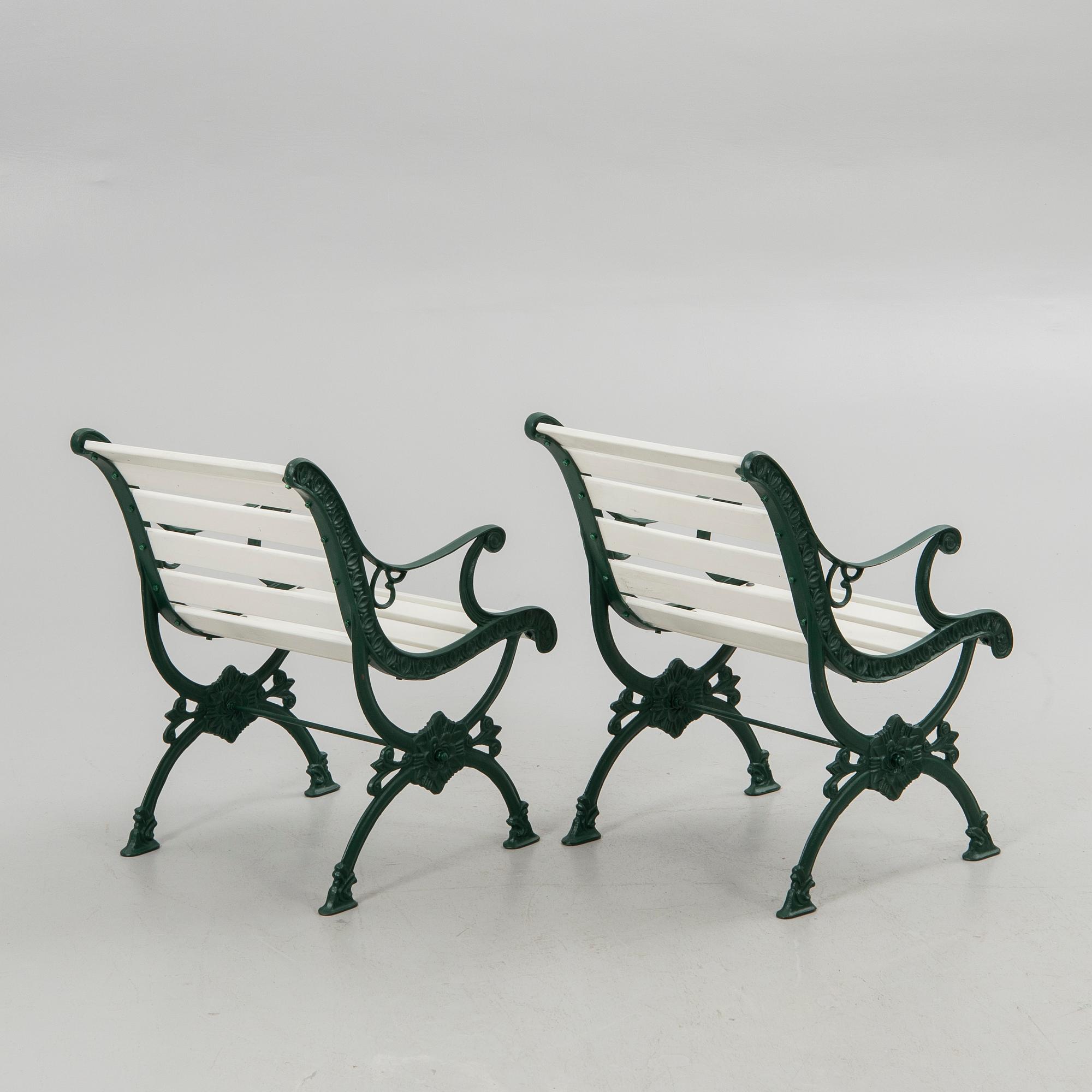 Garden group, 4 pieces, second half of the 20th century.