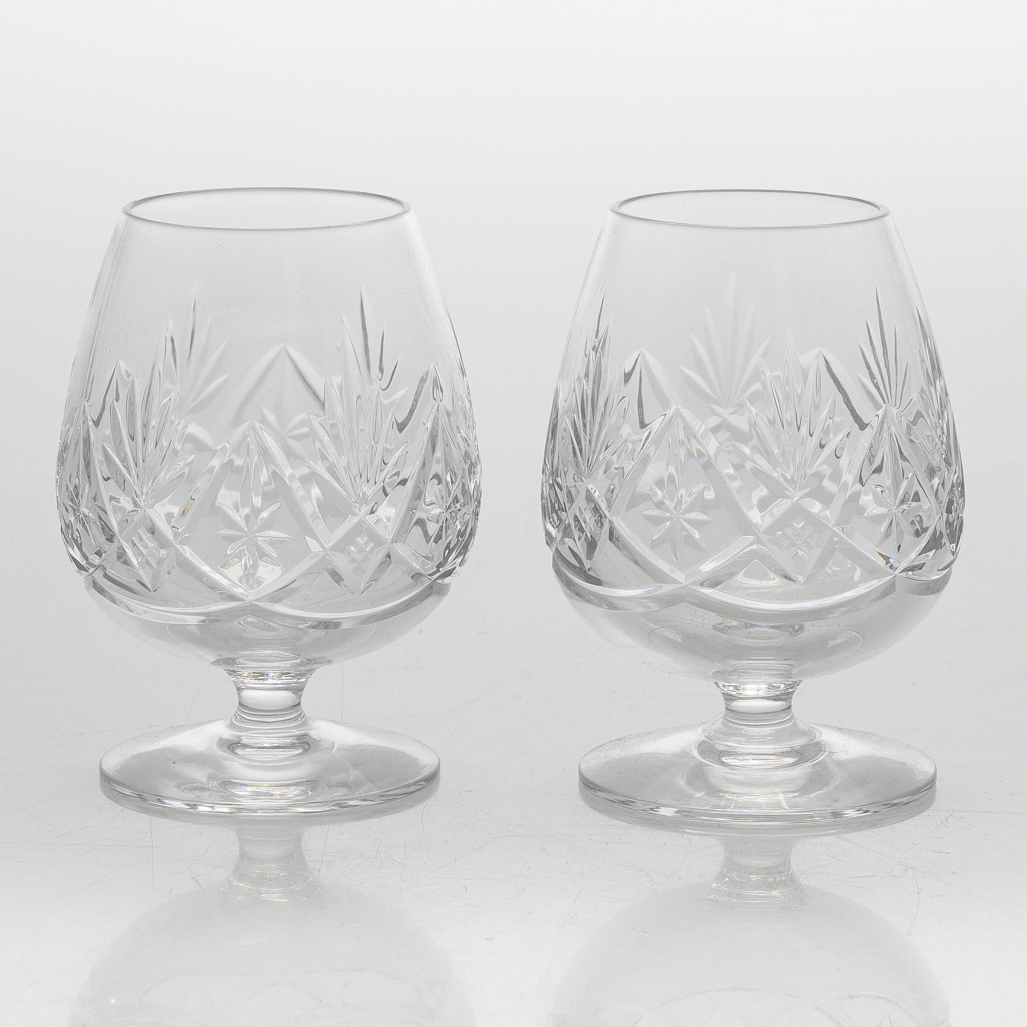 An 'Yrjö' crystal glassware set, 58 pieces, Riihimäen Lasi, Finland, latter half of the 20th century.