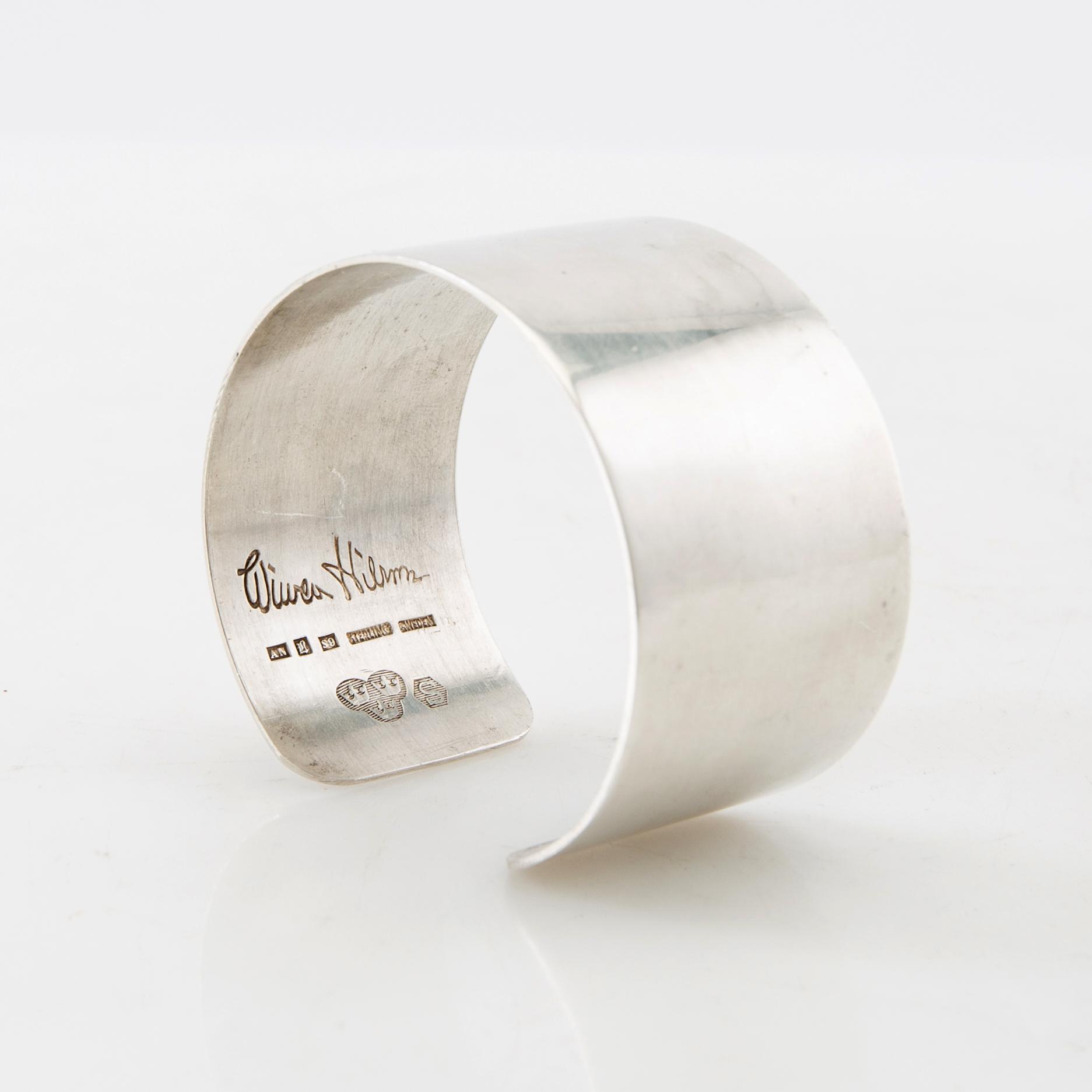 Wiwen Nilsson, bracelet sterling silver Lund 1968.