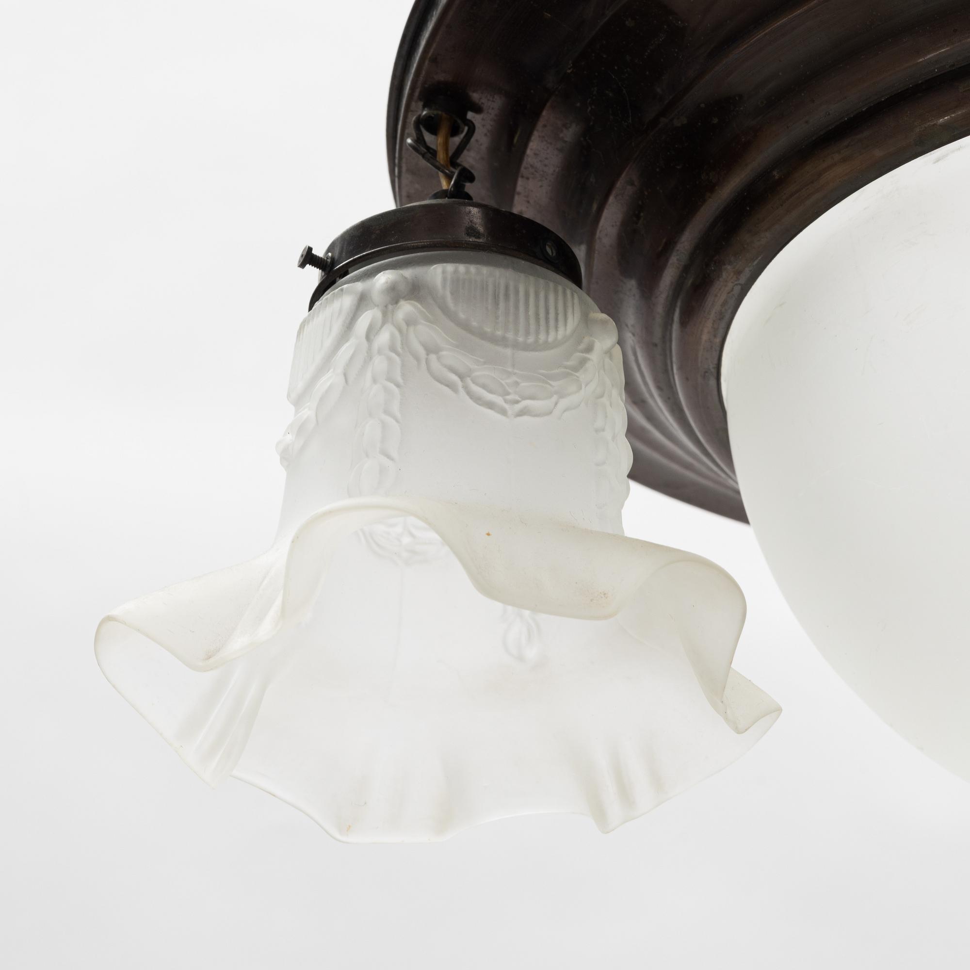 A ceiling light, early 20th Century.