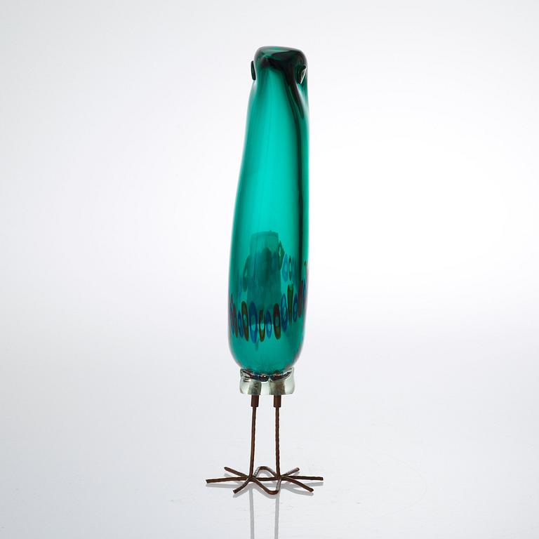 An Alessandro Pianon 'Pulcino' glass figure of a bird, Vistosi, Italy, 1960's.