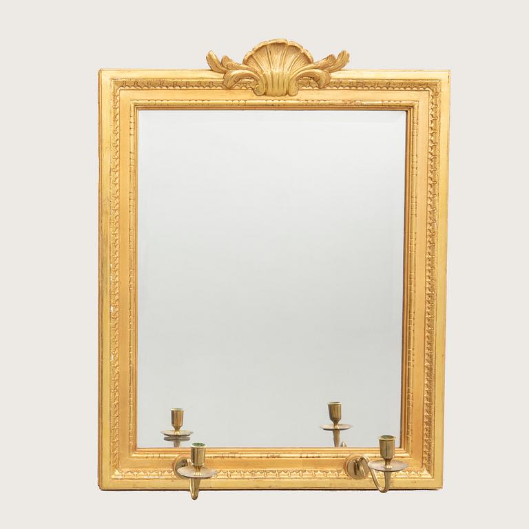 Mirror wall lamp "Meunier" from IKEA's 18th-century series, late 20th century.