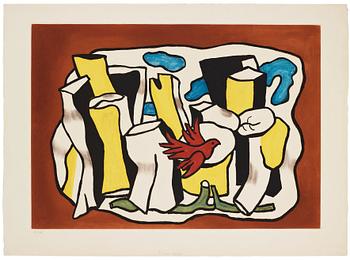 828. Fernand Léger Efter, "L'oiseau rouge dans le bois".