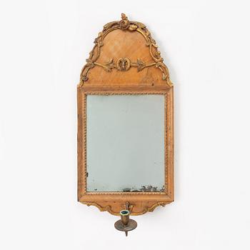 Spegellampetter, ett par, England, 1700-tal.