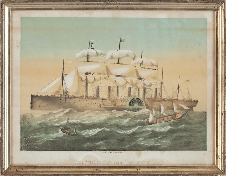 LITOGRAFIER, 3 st, 1800/1900-tal.