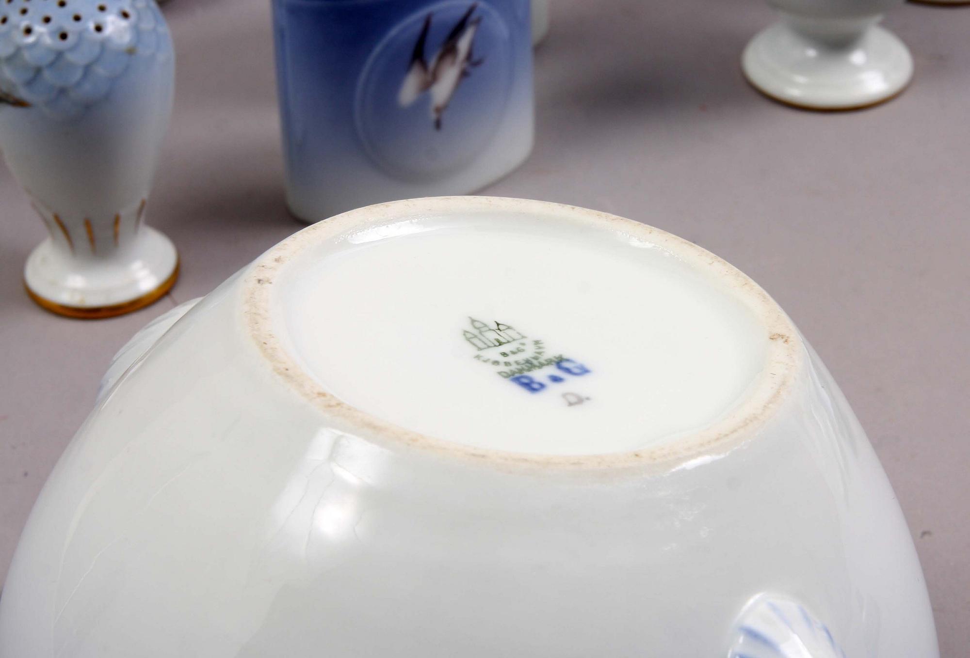 SERVIS, porslin, ca 70 delar, "Måsen", Bing o Gröndahl.