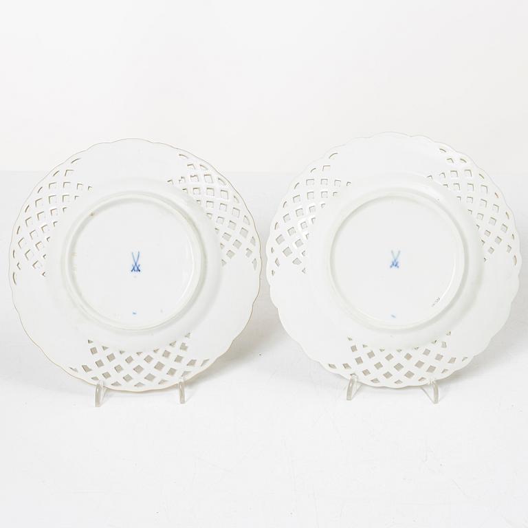 Meissen, servisdelar, 5 delar, tidigt 1900-tal.