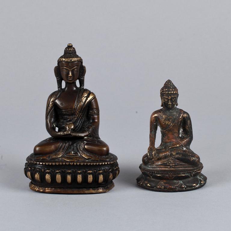 SKULPTURER, 2 st, brons, orientaliska, 1800/1900-tal samt 1900-tal.