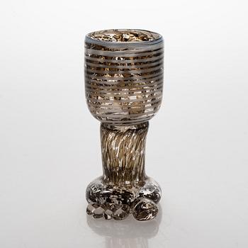 Björn Weckström, a 'Footed glass' goblet signed Björn Weckström Nuutajärvi Notsjö.