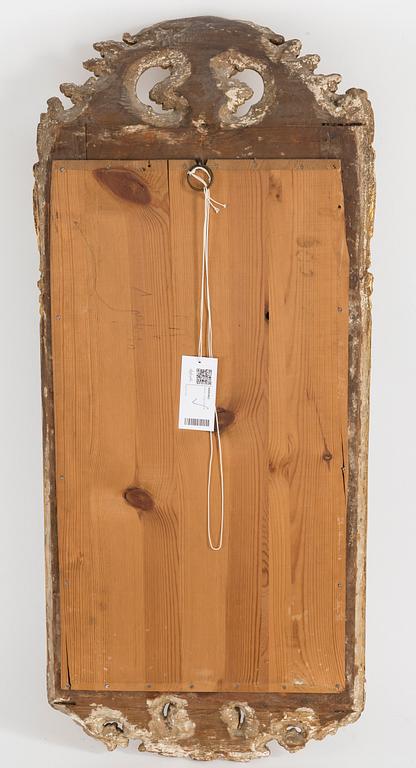 A mid 18th century rococo mirror.