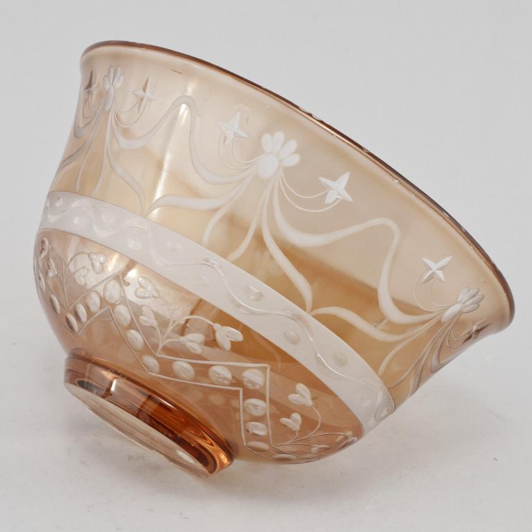 SKÅL, glas, Eva Englund, Expo v 148-78, Orrefors, 1900-talets sista kvartal.