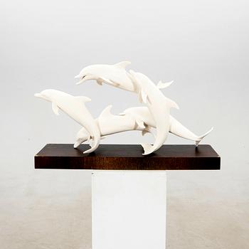 Günther Granget, Figurgrupp "Dolphins", Hutschenreuther, Tyskland,