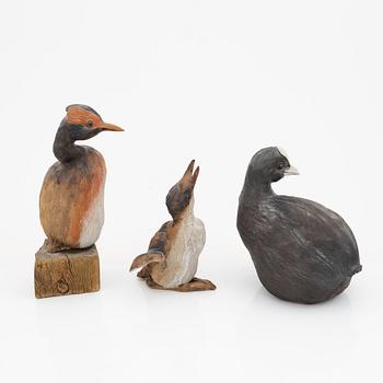 Dagny Zachrisson, six ceramic figurines, signed.