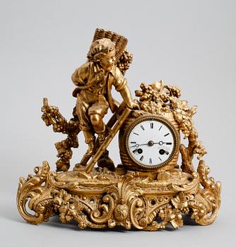 BORDSUR, bronserad metall, rokokostil, sent 1800-tal.