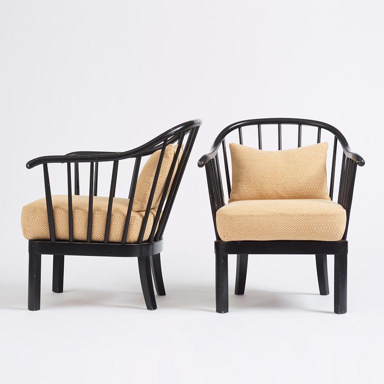 Otto Schulz, a pair of armchairs, Boet, Gothenburg 1930s-40s.