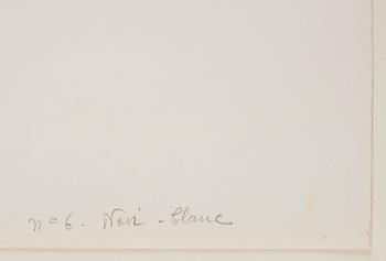 Ellsworth Kelly, "Noir avec Blanc" ur "Suite of Twenty-seven Lithographs".